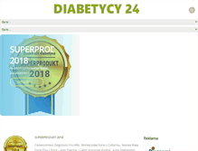 Tablet Screenshot of diabetycy24.pl